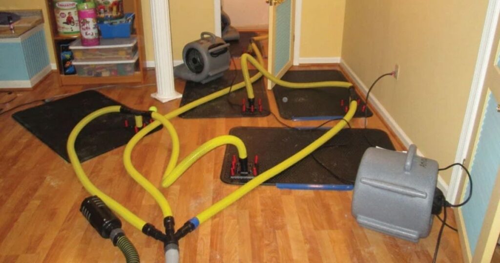 Professional Floor Drying System for Water Damage Restoration