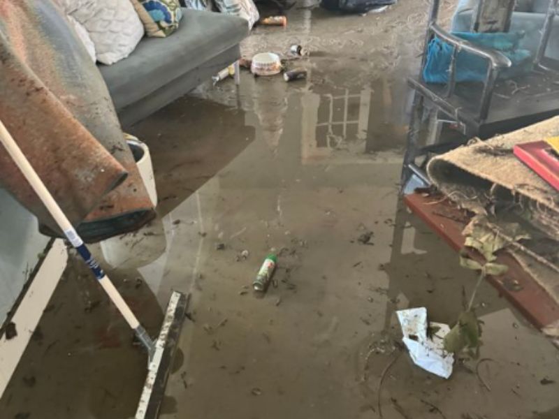 Severe Indoor Flood Damage – Water Extraction & Cleanup Needed
