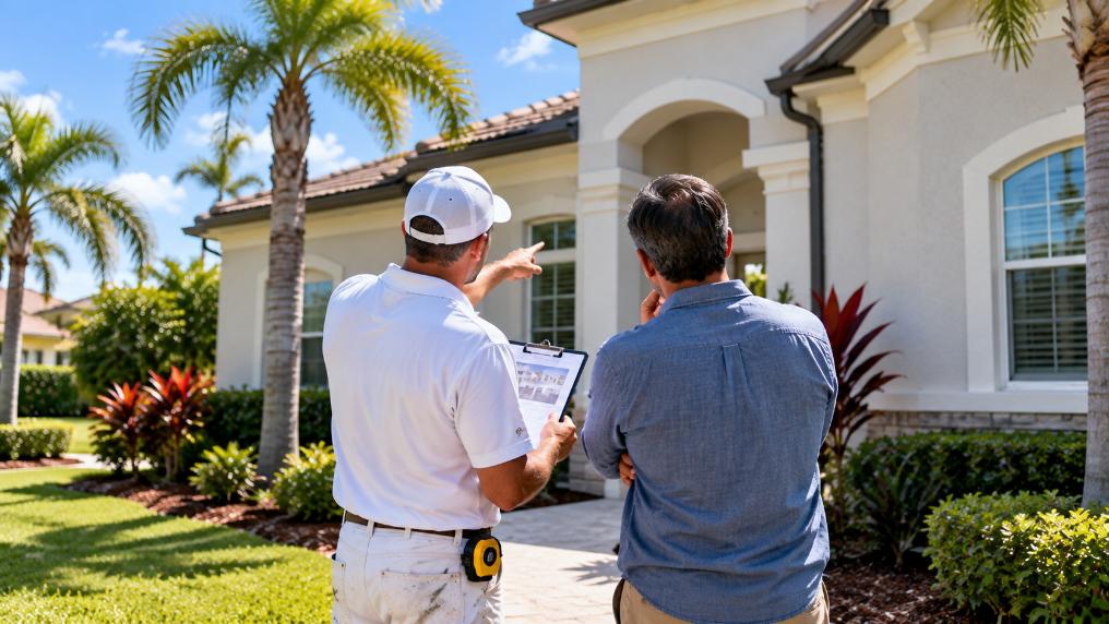 exterior painting free estimate walkthrough Orlando home